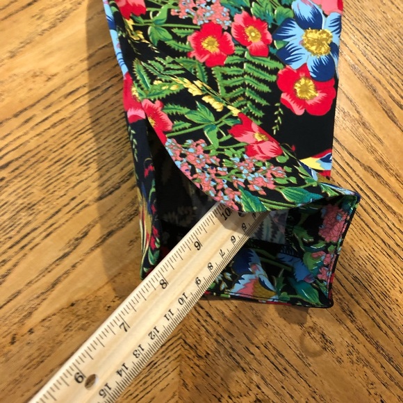 Soft Surroundings In Bloom Floral Slim Ankle Pants Sz M Pull On Stretch Casual - Picture 8 of 15